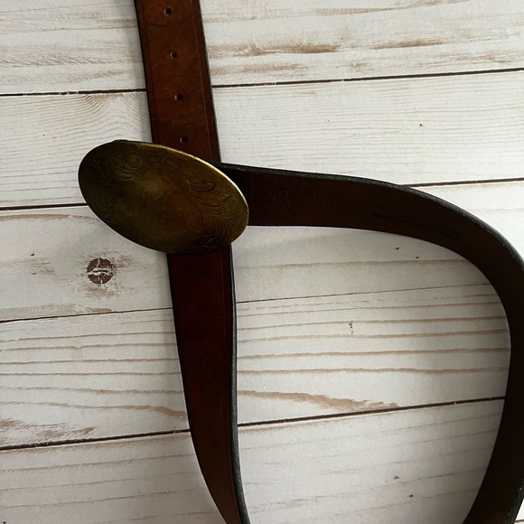 Vintage Genuine Leather Belt - Picture 3 of 5